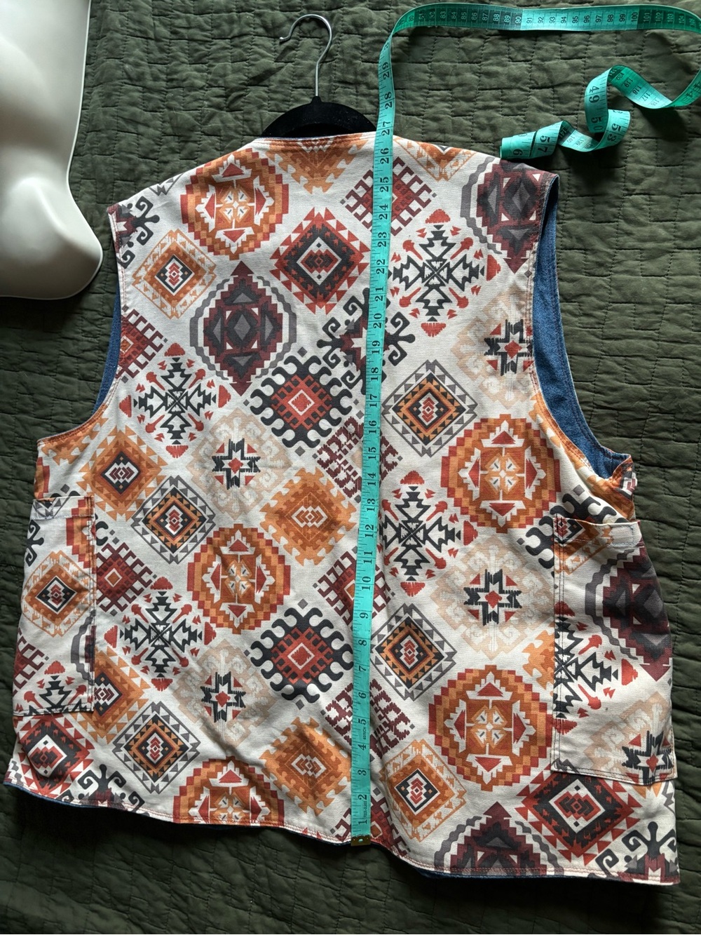 vintage West Cal .45 reversible western vest  70s/80s image 2